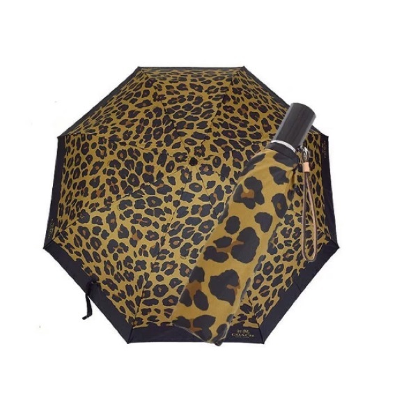 Coach | Full Size Leopard Print Umbrella NWT - Picture 2 of 7